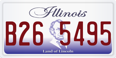 IL license plate B265495