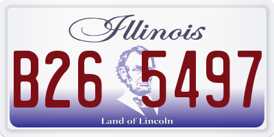 IL license plate B265497