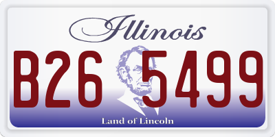 IL license plate B265499