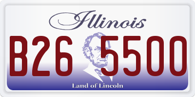 IL license plate B265500