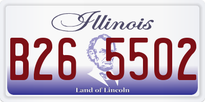 IL license plate B265502
