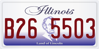 IL license plate B265503