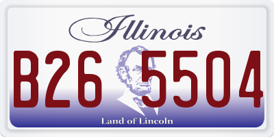 IL license plate B265504