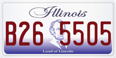 IL license plate B265505