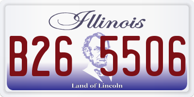 IL license plate B265506