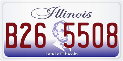 IL license plate B265508