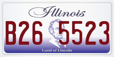 IL license plate B265523