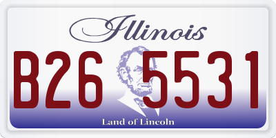 IL license plate B265531