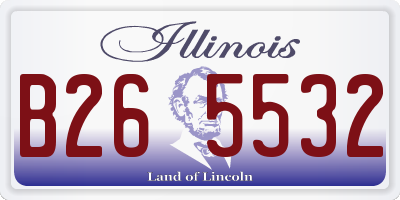 IL license plate B265532