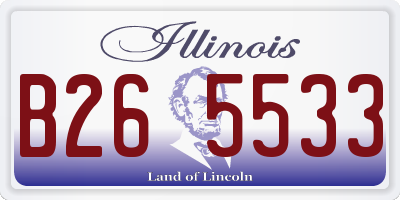 IL license plate B265533