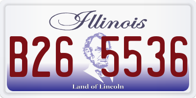 IL license plate B265536