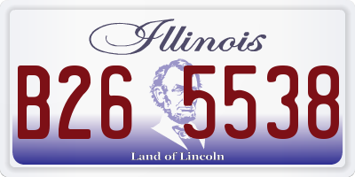 IL license plate B265538