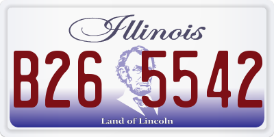 IL license plate B265542