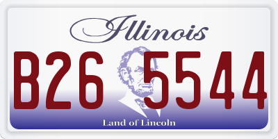 IL license plate B265544