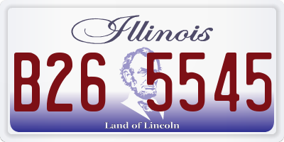 IL license plate B265545