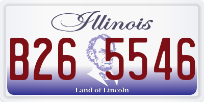 IL license plate B265546