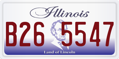 IL license plate B265547