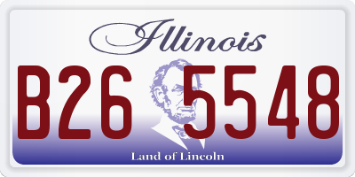 IL license plate B265548