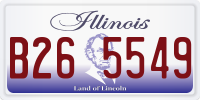 IL license plate B265549