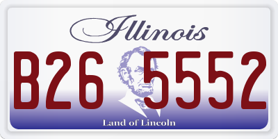 IL license plate B265552