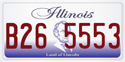 IL license plate B265553
