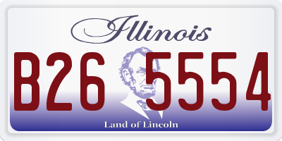 IL license plate B265554