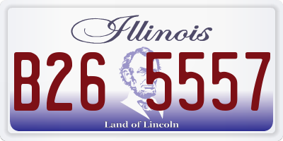 IL license plate B265557