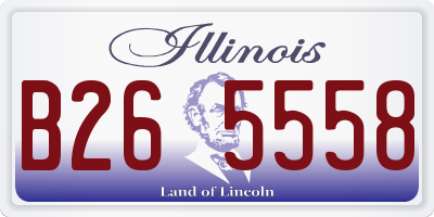 IL license plate B265558