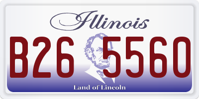IL license plate B265560