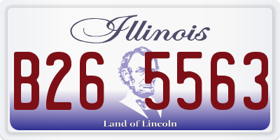 IL license plate B265563