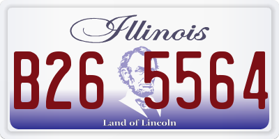 IL license plate B265564