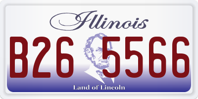 IL license plate B265566
