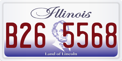 IL license plate B265568