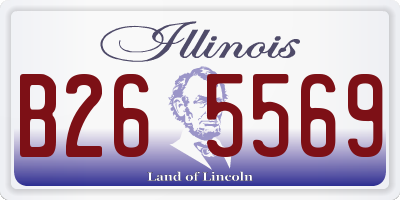 IL license plate B265569
