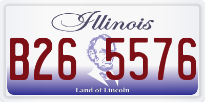 IL license plate B265576