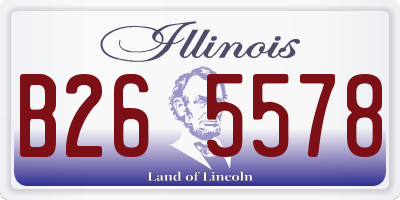 IL license plate B265578