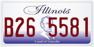 IL license plate B265581