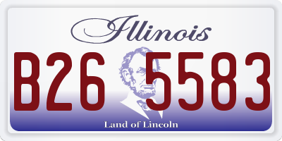 IL license plate B265583