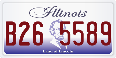 IL license plate B265589