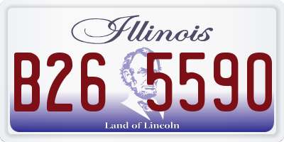 IL license plate B265590