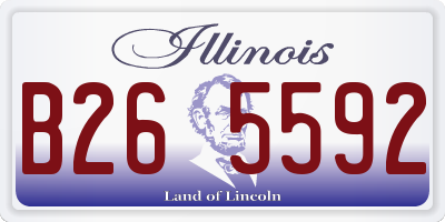 IL license plate B265592