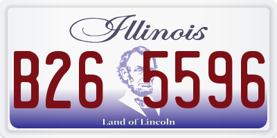 IL license plate B265596