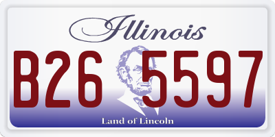 IL license plate B265597