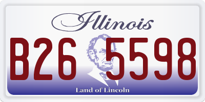 IL license plate B265598
