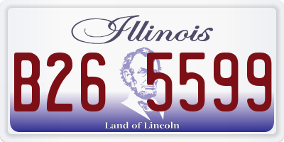 IL license plate B265599