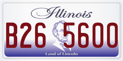 IL license plate B265600