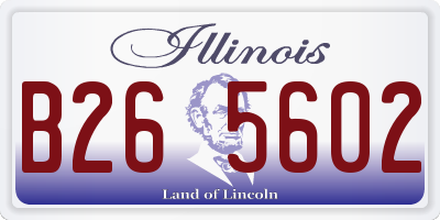 IL license plate B265602