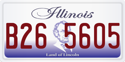 IL license plate B265605
