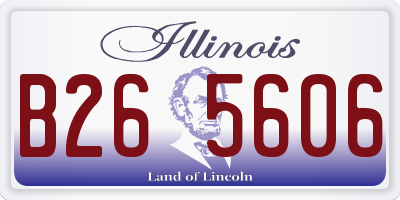 IL license plate B265606
