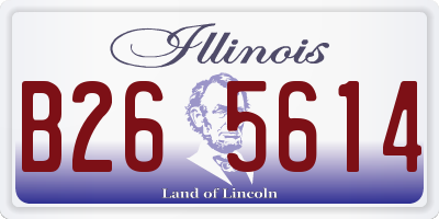 IL license plate B265614